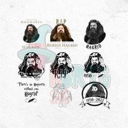 Hagrid Wizard World PNG, Hagrid Hp movie PNG, RIP Hagrid, Robbie Coltrane, digital download, castle, magical, Hogwarts p