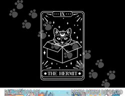 Funny Cat Hermit Tarot Card Witch Astrology Occult Halloween png,sublimation copy