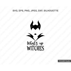 Maleficent Mom Halloween SVG, Witch Svg, Monster Girl Monogram Svg, Monster Svg, Halloween Svg, Cricut, Silhouette Cut F