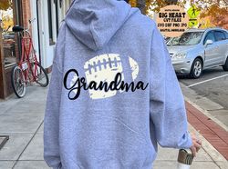 Football Grandma Svg, Png, Jpg, Dxf, Football Cut File, Football Svg, Football Grandma Shirt Svg,Distressed, Silhouette,