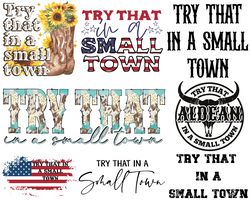 Try That In A Small Town PNG Svg,Country Svg, Southern Svg, Jason Aldean PNG, Girl Country Svg, Country Music Svg, Subli