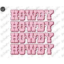 Howdy Png, Howdy Sublimation, Howdy Pink Clipart, Instant Digital Download
