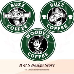 Cowboy & Space Ranger Coffee Svg, Png.