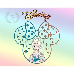 Princess Elsaa Png, Mouse Head Ear Png, Family Vacation Trip Png, Mouse Bow, Print File, Instant Download
