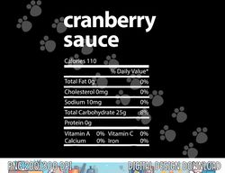 Funny Cranberry Sauce Family Thanksgiving Nutrition Facts png, sublimation copy