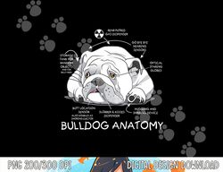Funny Cute English Bulldog Anatomy Dog Biology Gift  png, sublimation copy