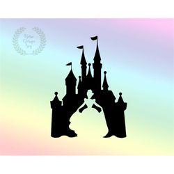 Cinderellaa Castle Silhouette SVG PNG, Family Vacation Svg, Customized Trip Svg, Instant Download, Cut File, Clipart, Cl