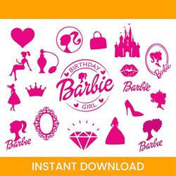 Barbi Svg, Hot Barbi PNG, Barbi shirt, Barbi clipart, Barbi Logo, Barbi vector,Barbi SVG cut file, Doll head svg