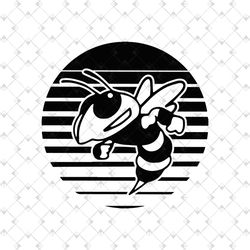 Yellow Jackets Hornet SVG, Bee svg, Hornet Sunset Pride Mascot svg, Wasp SVG, Cricut Cut Files , Silhouette