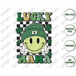 Lucky Mama Png, St Patricks day Png, Lucky Png, St. Patrick's Day Png, Retro St. Patty's Day Png,  Sublimation Design, D