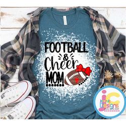 football and cheer mom svg, cheer football mom svg, cheer mom life svg, eps, dxf, png cut files cricut, silhouette subli