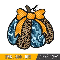 Camo Leopard Glitter Pumpkin Clipart Png