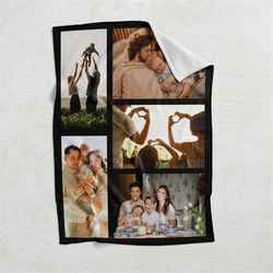 custom photo blanket,personalized gifts,minky sherpa fleece blanket,gift for home,family blanket,mothers day gift,home d