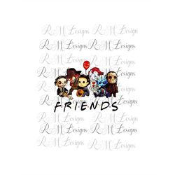 Scary Kids Halloween Friends png Jason, Freddy krueger , Chucky doll png , Michael Myers png, Cricut, sublimation