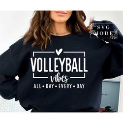 Volleyball Vibes SVG PNG, Volleyball Mom Shirt Svg, Volleyball Svg, Volleyball Game Day Svg, Sports Mom Svg, Volleyball
