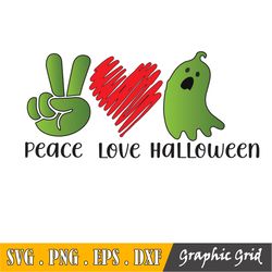 Halloween Sublimation Bundle Png Svg, Peace, Love,Halloween/Sublimation/Clipart/T-Shirt/Digital Download File/Png/Jpg