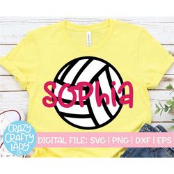 Volleyball SVG, Sports Cut File, Toddler Girl Design, Kids' Shirt SVG, Coach, Mom, Game Day, Tournament, dxf eps png, Si