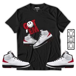 Got Em Shoes Smile Unisex Sneaker Shirt Match 2 Chicago Varsity Red Tee, Jordan Retro 2 Chicago T-Shirt, Hoodie, Sweatsh