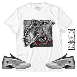 Last Dance Jordan Unisex Sneaker Shirt Match 14 Low Metallic Silver Tee, Jordan 14 Metallic Silver T-Shirt, Hoodie, Swea