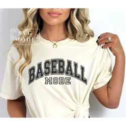 Baseball Mode SVG PNG, Baseball Mom Shirt Svg, Baseball Svg, Baseball Game Day Svg, Sports Mom Svg, Baseball Png, Love B