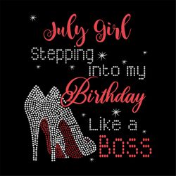 A Queen Was Born July Svg, July Girls Svg, July Girls Shirt, Gift For Birthday, Silhouette Cameo, cricut file, Svg, Png,