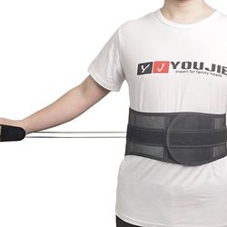 Spinal Fusion Surgery Back Brace Plus Rigid Lumbosacral Corset Belt with Pulley(US Customers)