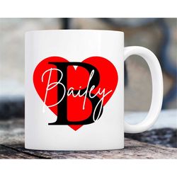 Personalized Valentines Day Mug, Personalized Vday Gift, Custom Vday Gift, Vday Mug, Vday gift under 10, Valentine Gift