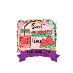 Sweet Summer Time Png File , Digital Download, Tumbler, Summer tote