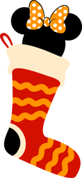Christmas Stocking Svg, Christmas Sock, Stocking Png, Mickey Mouse Png, Christmas Svg, Png, PDF, EPS, Decorations Dxf