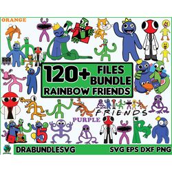 120 Rainbow friends SVG, Rainbow friends SVG, Rainbow friends png, Cutting File, Roblox cut file, Cricut, Plotter, Trans