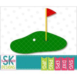 Golf Green Flag Golf Ball SVG dxf EPS png JPG htv Heat Transfer Vinyl Cricut svg Explore svg Silhouette Cameo Sports Swe