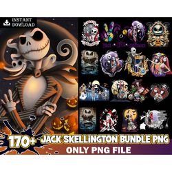 170 Jack Skellington Png Bundle, Horror Movie Png Bundle, Happy Halloween Png Bundle, The Nightmare Before Christmas, PN