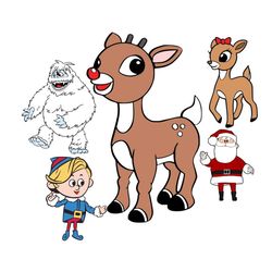 Rudolphs svg, rudolph svg, rudolf the red nosed reindeer svg, christmas svg, reindeer svg, bumble svg, bumble svg files,