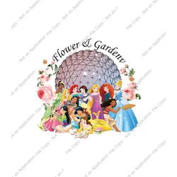 Flower and Garden Festival Png, Family Trip 2023, Princess Dis ney Png Digital download