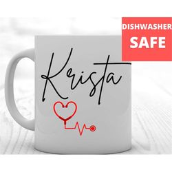 personalized nurse gift, gift for nurse, nurse coffee mug, custom coffee mug for nurse, nurse appreciation gift, persona