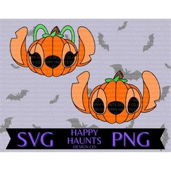 Pumpkin aliens SVG, easy cut file for Cricut, layered by colour