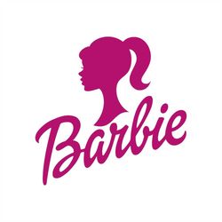 Barbie head svg, doll svg, Doll head svg, doll silhouette, woman silhouette, ponytail svg, doll head cricut silhouette s