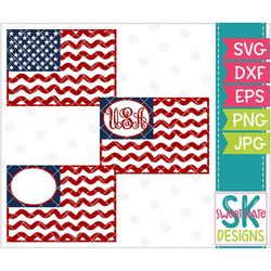 American Flags SVG, Monogram svg, png, dxf, eps, United States, usa, Cricut cut file, Silhouette cut file, Sweet Kate De