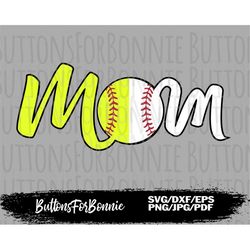 Mom svg, softball svg, baseball svg, cut file, sports svg, shirt design, Softball mom svg, cricut, iron on, silhouette,