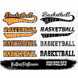 basketball svg, swoosh, basketball design, digital cutting file, cricut, silhouette, iron on, basketball emblem, design