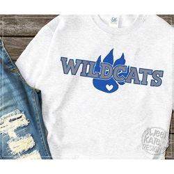 Wildcat, wildcats, football, svg, dxf, eps, PNG, basketball, Die Cut, paw, Cricut svg, Silhouette svg, Sweet Kate Design