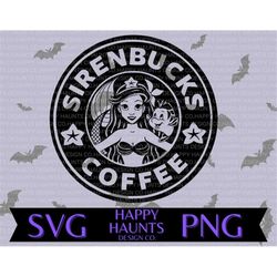 Sirenbucks coffee SVG, easy cut file for Cricut, Layered by colour