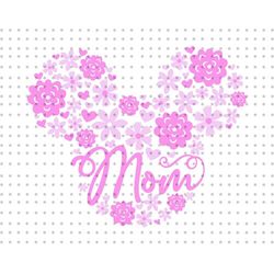 Mom Floral Doodle Svg, Mother's Day Svg, Mom Vacation Svg, Vacay Mode Svg, Magical Kingdom Svg, Mouse Head Svg, Mom Shir