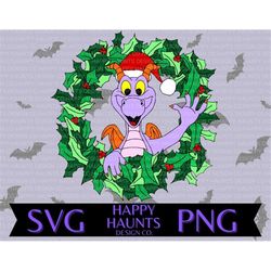 Figment wreath SVG, easy cut file for Cricut, Layered by colour