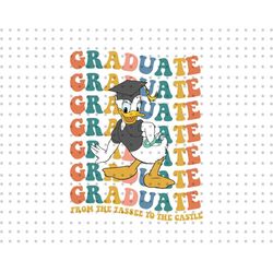 Retro Graduate Png, Tassel To The Castle Png, Senior 2023 Png, Class of 2023 Png, Cute Duck Png, Graduation Shirt Png, G