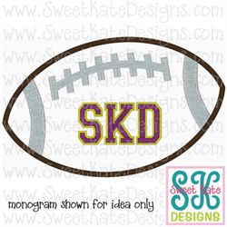 football applique machine embroidery file 3 sizes instant download with svg cut file