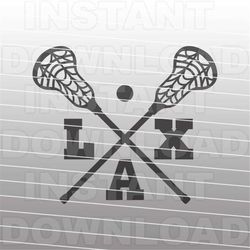 Sports Lacrosse Sticks LAX SVG File - cricut svg,silhouette svg,svg cuts,cuttable svg,svg cut file,vector svg,vinyl file