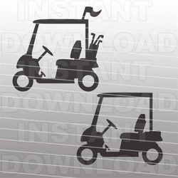Golf Cart SVG File,Golf SVG File,Golfer SVG File-Cutting Template-Vector Clip Art for Commercial & Personal Use forCricu