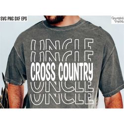 Cross Country Uncle Svg | Track Family Svgs | Sports Season Cut Files | Running Quote | T-shirt Designs | High School Tr
