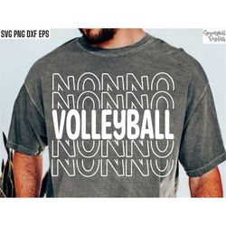 Volleyball Nonno Svg | Volleyball Grandpa T-shirt | Vball Season Cut Files | Sports Family Tshirt Quote | High School Sp